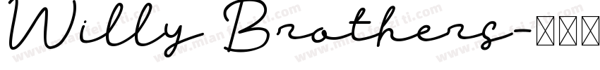 Willy Brothers字体转换